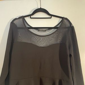 Fashion To Figure sheer front top EUC worn twice